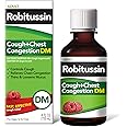 Robitussin Cough and Chest Congestion DM, Cough Suppressant and Expectorant, Raspberry Flavor - 4 Fl Oz Bottle