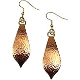 Hammered Copper Marrakesh Teardrop Earrings