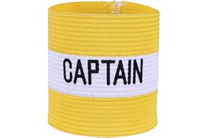 Mezeic Classic Captain's Armband for Soccer Training, Adults & Youths Elastic Arm Band Captain Armbands Team Sports Accessories
