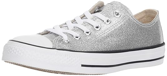 silver sequin converse low tops
