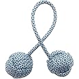 Fidget Beads Skill Toys, Fidget Toys, Parachute Cord and Steel Beads Handmade Fidget Beads, Beginners Worry Beads, Portable EDC Leisure Toys (Grey Blue)