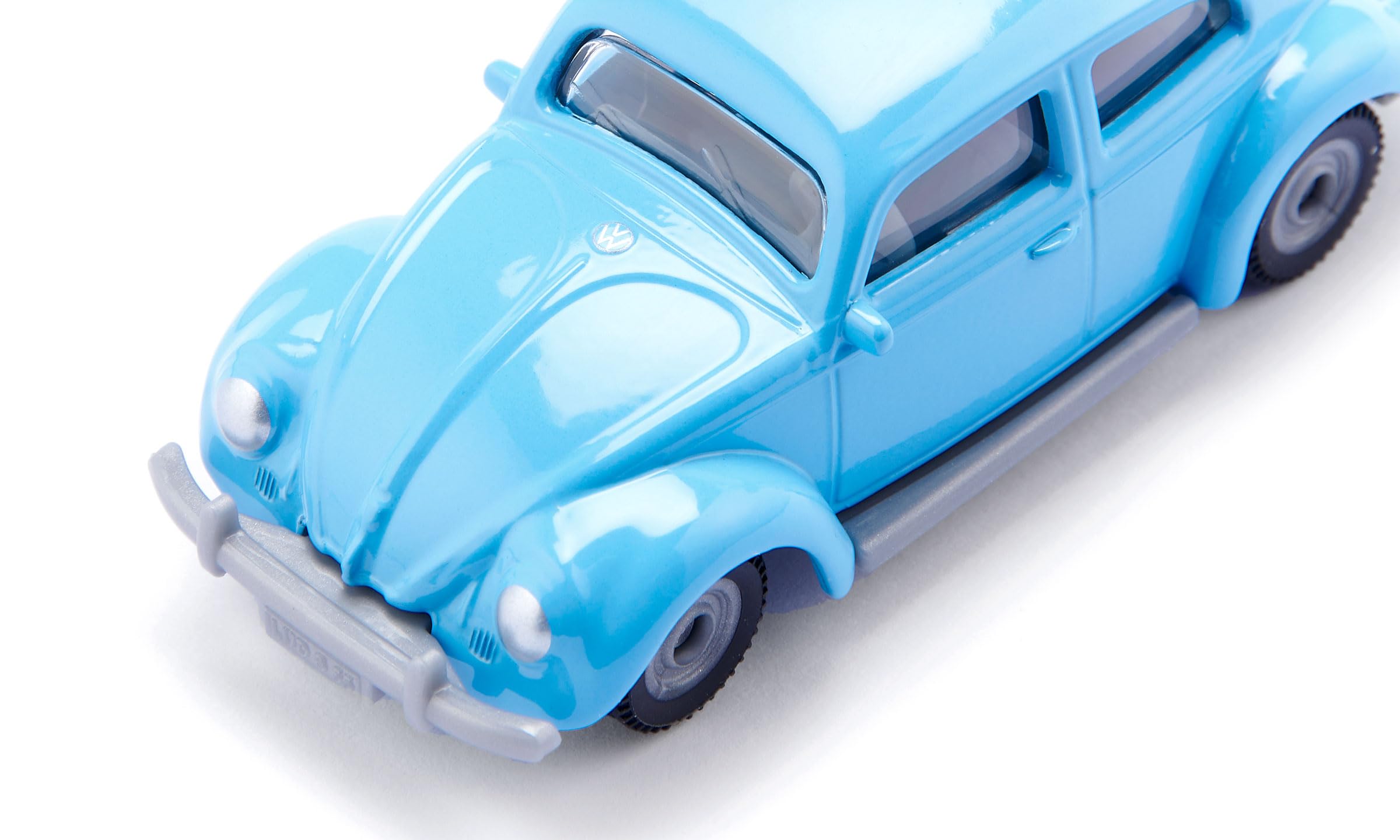Siku 1557, VW Käfer, Metall/Kunststoff, Hellblau, Spielzeugauto für Kinder, Gummierte Reifen 4