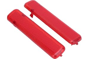 Pair Door Reflector Panel Red Interior Replacement for 1500 2500 1500 2500 HD 3500 1500 HD Fit for Your Vehicle with Fine Sur