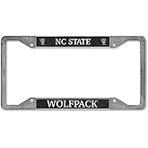 Rico Industries NCAA North Carolina State Wolfpack Pewter License Plate Frame 12" x 6"
