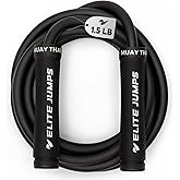 Muay Thai 3.0 Weighted Jump Rope for Men & Women - Professionally Designed for High-Intensity Training | Muay Thai, MMA & Fitness Jump Rope - Full Body Workout Weighted Rope