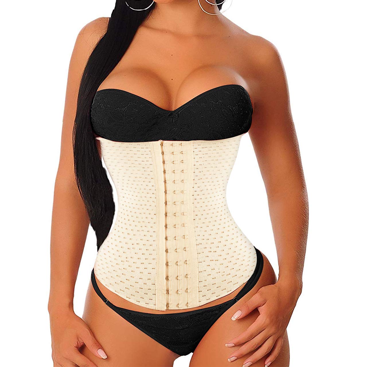 Mukatu Womens Waist Trainer Underbust Girdle Body Shaper Waist Cincher Torso Slimmer Tummy Corset