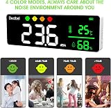 GOYERRNES Digital Decibel Meter LED Noise Temp Humidity Detector 30-130dB view 4