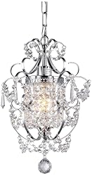 Whse of Tiffany RL4025 Jess Crystal Chandelier, 1 11" x 15", Chrome