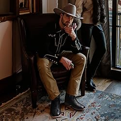 Lumeheel Cowboy Boots for Men - Western Square Toe