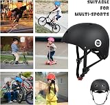 XJD Kids Helmet Small Black Adjustable Safety Bicycle Helmet for Kids 3-13 view 2