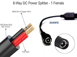 SOLTECH 8 Way DC Power Supply Splitter for Security