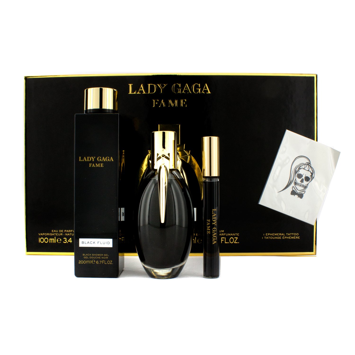 lady gaga black fluid gift set