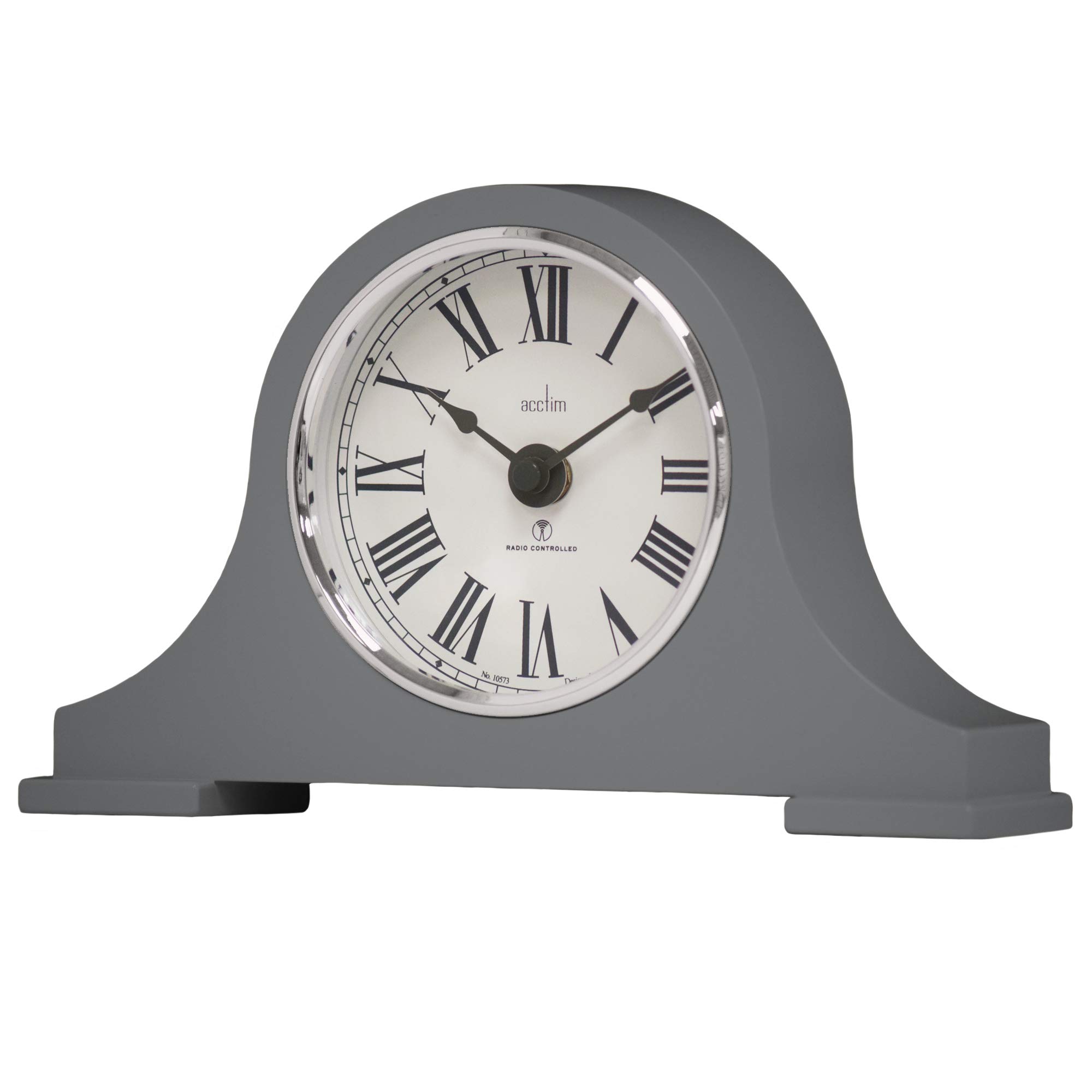 Acctim Foxton Radio Controlled Napoleon Mantel Clock (Aston Grey)