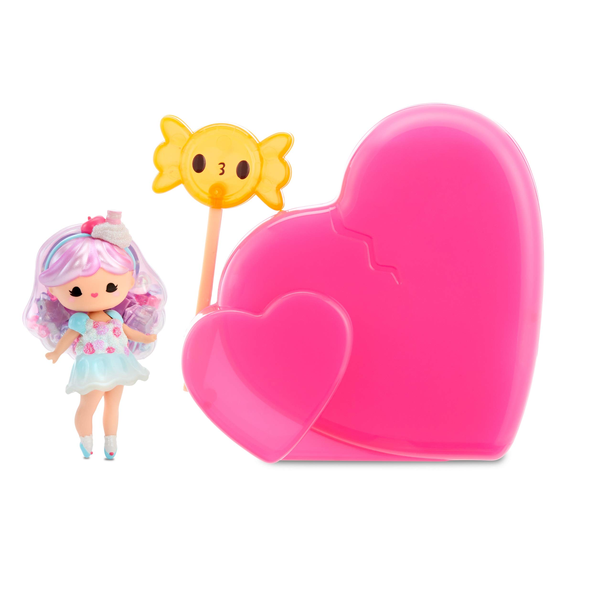 Secret Crush Minis - Collectable Dolls for Girls - Unwrap Surprises & Accessories - Sweet-Themed Mini Doll with Candy-Themed Hammer