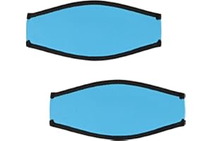 Dawitrly Scuba Mask Strap Cover, 2PCS Neoprene Dive Comfortable Non Slip Hair Protector Wrap, Waterproof Mask Slap Strap for Diving, Snorkel, Swimming for Men and Women Water Sports
