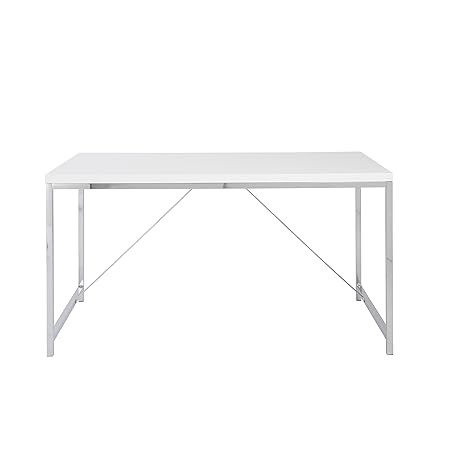 Italmodern Gilbert Desk White Gloss Chrome Amazon Co Uk Kitchen