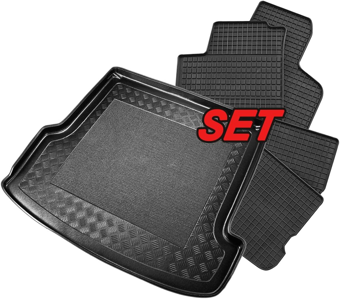 Boot Liner for Opel Zafira B Luggage Tray & Rubber Mats Rubber Floor