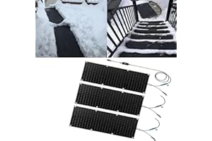Heated Snow Melting Mats,No-Slip Rubber Heated Outdoor Mats,Snow and Ice Melting Mats,2 in/h Melting Speed,for Winter Outdoor