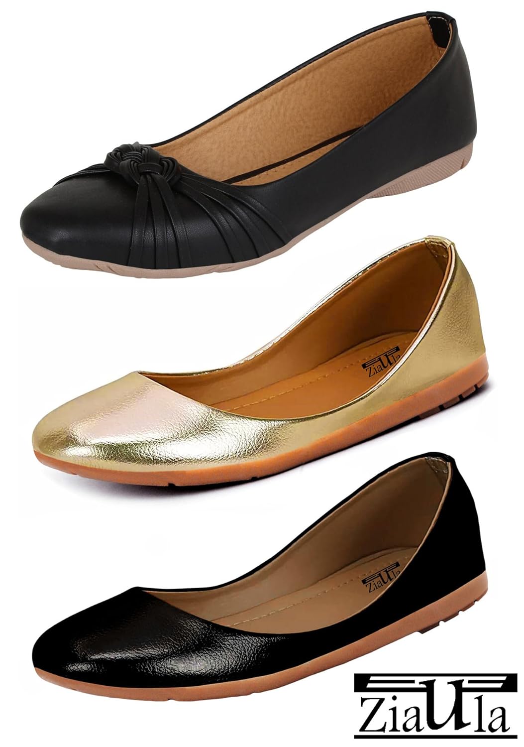 ziaula womens casual stylish bellies pack of 3