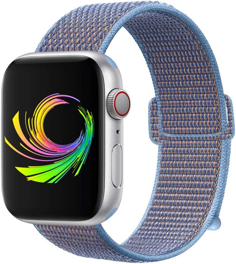 Unhom Compatible with Apple Watch Band 38mm 40mm 42mm 44mm, Soft Nylon Weave Sport Loop Replacement Band compatible with for iWatch Series 5/4/3/2/1