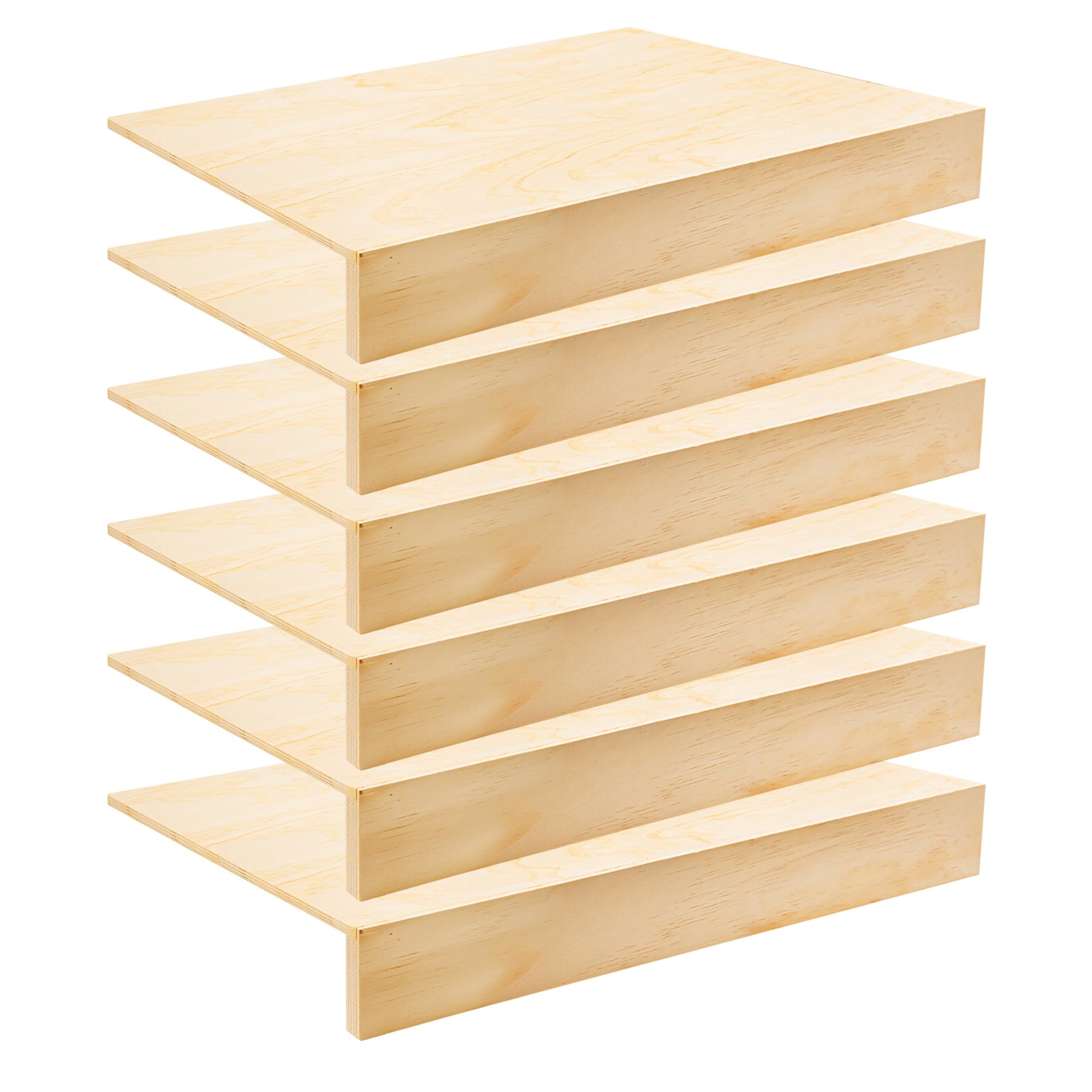 Photo 1 of ****Corners slightly damaged**** GRETJOB Wire Shelf Covers for Wire Racks, Wooden Shelf Covers with Natural Wood Grain, 0.2" Thick Removable Pantry, Closet, Kitchen Cabinet Organizer - 24x12 Inch Storage Shelves Liners (6 Pack)