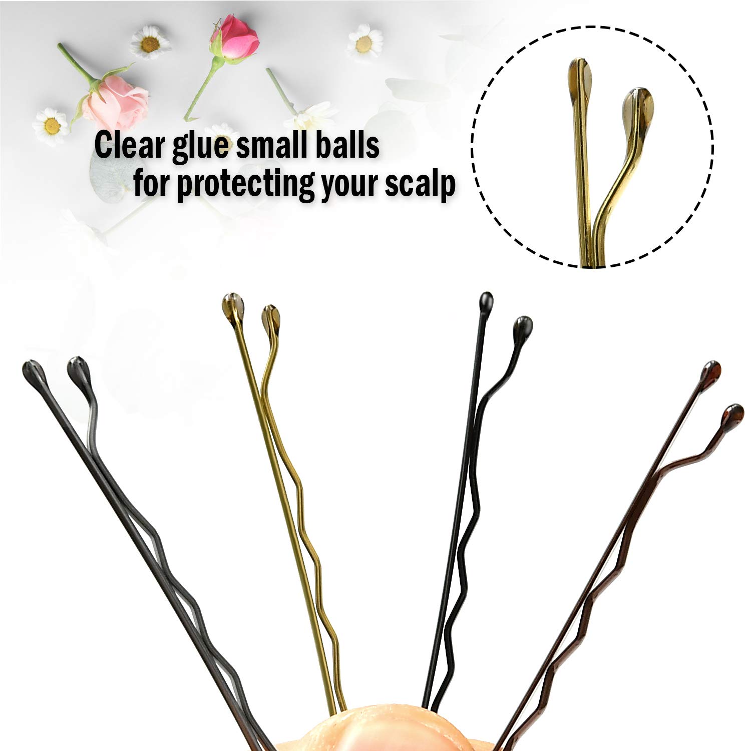 240 Pieces Bobby Pins, Hair Clip High-Grade Hair Clips Metal Hairpin Set for Girls, Women (black) : Beauty