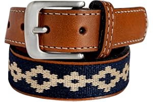 GauchoLife Handmade Woven Kids Polo Belt - Guarda Pampas Design, Crafted from Full Grain Leather
