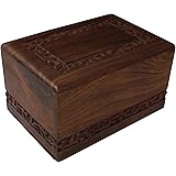 Handmade wooden urns