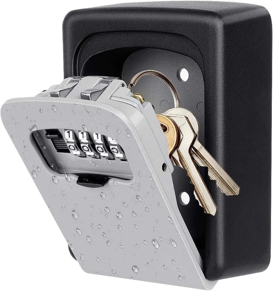 Amazon Key Lock Box Wall Mounted 4 Digit Combination Lock Box For 