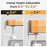 Cinati Under Desk Cable Management Tray White No Drill Clamp Wire Organizer view 2
