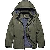 Keevoom Boy's Waterproof Ski Jacket Winter Warm Thick Snow Coat Windproof Fleece Kids Outdoor Hooded Snowboard Jackets