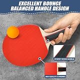 Flintronic Table Tennis Set 2 Rackets 3 Balls Carry Bag Indoor Outdoor view 4