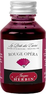 Jacques Herbin 17068T Rouge Opera 100ml Writing Ink Bottle