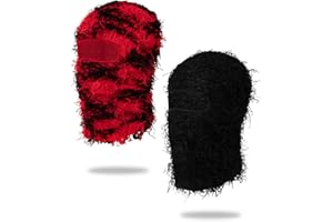 MGBPEI Distressed Balaclava Ski Mask for Men/Women Knitted Full Face Ski Mask Windproof Neck Warmer