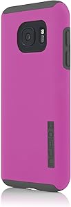 Samsung Galaxy S7 case, Incipit, Hard Shell Case with Impact-Absorbing Core Shock-Absorbing Impact-Resistant Dual-Layer Cover - Pink/Gray