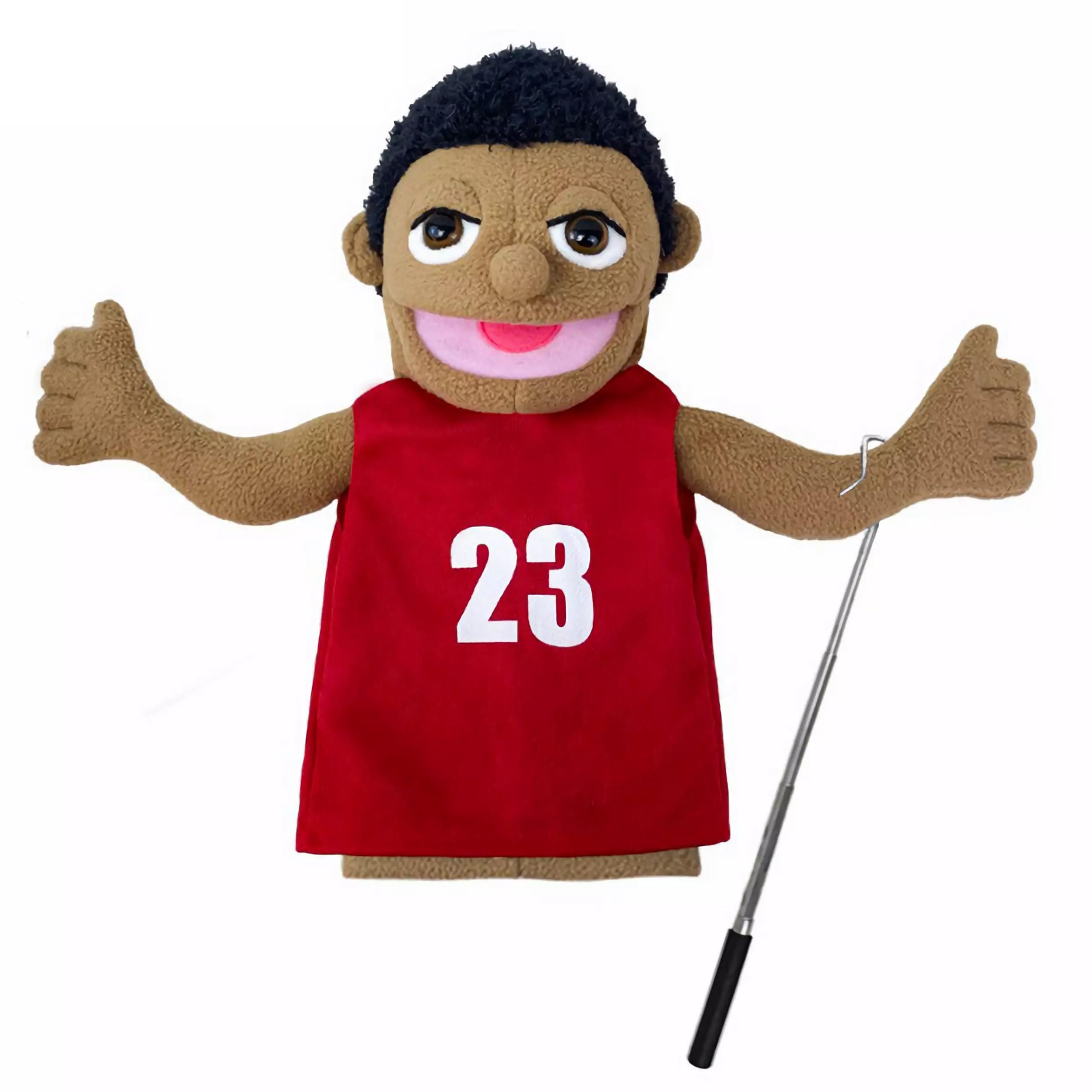 LOMTRATS Theater Hand Puppets for kids,Includes Teacher, policeman, farmer, pirate, detective, etc. with Movable Open Mouths,Perfect for Storytelling,Teaching,Festival Gifts,1 PCS with Joystick