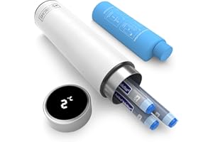 DISONCARE Odyssey 3-Pen Insulin Cooler with Digital Display, 60H Medication Cooling Case, TSA Approved Travel Bag with Ice Pa