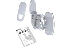 Naissian RV Thumb Cam Lock,Keyless Thumb Twist Operated, for Boat, RV Storage Compartment Baggage Door, Outdoor Shower Lock Latch,5/8 Inch, Pack of 1