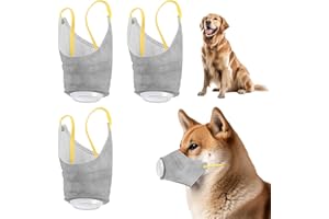 3pcs Adjustable Dog Gas Mask, New Creative Dog Face Muzzles Breathable Reusable Anti Smog Effectively Filter Air Pollution (S