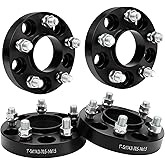 DIKTOKO 4Pcs 1 inch Hubcentric Wheel Spacers PCD 5x4.5 inch Center Bore 70.5mm with M14x1.5 Studs for 2015-2025 Mustang, for 2020-2025 Explorer, for 2020-2025 Aviator 5x114.3 mm Forged Spacers