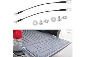 Juseez 65770-0C060 Tailgate Cable Strap with Bolt Fits for Toyota Tundra 2007-2021 Tail Gate Support Cable Straps Rear Tailga