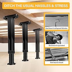8 PCS Adjustable Height Bed Frame Support Legs