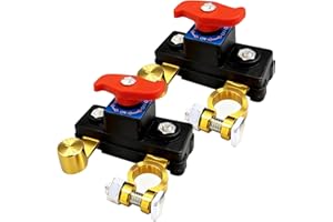 Lot de 2 interrupteurs de coupure d'alimentation de batterie de voiture, transmission stable, haute conductivité, cuivre pur,