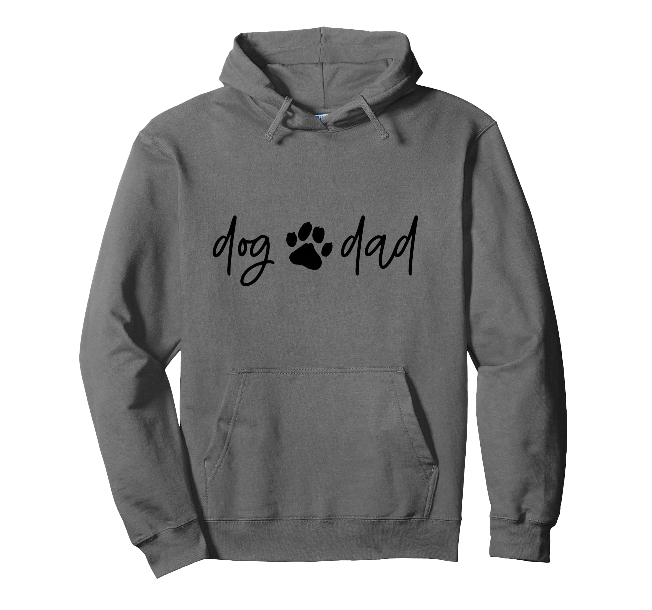 DOG DAD Paw Print Pet Owner Meme Pullover Hoodie