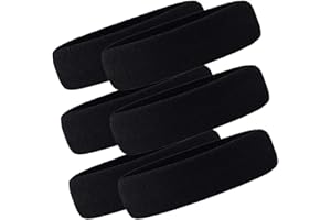 OUREAMOD 6 Pack Women Sports Sweatband Headbands Terry Cloth Moisture Wicking for Yoga,Tennis,Gym,Work Out