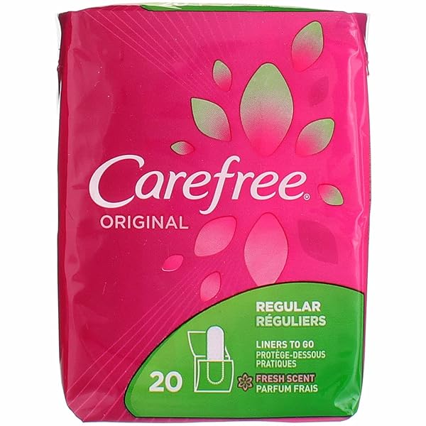CAREFREE PNTLNR ORG REG2G SIZE 20CT CAREFREE PANTILINERS ORINAL REGULAR TO GO FRSH SCENT 20CT