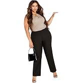 Avenue Women's Plus Size Cool Hand Trouser Black