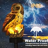 Apluskis Owl Solar LED Garden Light Outdoor Waterproof Brown view 3