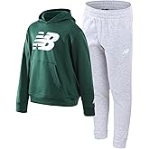 New Balance Boys Sweatpants Set - 2 Piece Fleece Pullover Hooded Boys Sweatshirt and Joggers Youth Kids Activewear (8-20)