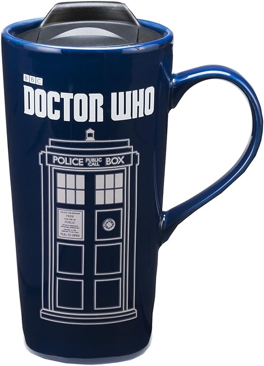 Amazon Com Vandor Doctor Who 20 Oz Heat Reactive Ceramic Travel Mug Multicolored Kitchen Dining